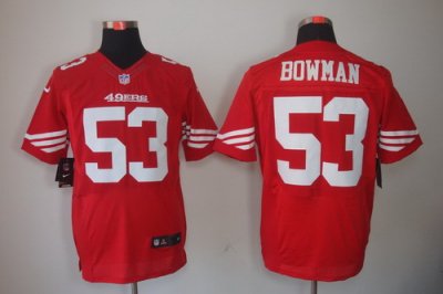 2012 NEW NFL San Francisco 49ers 53# Navorro Bowman Red Jerseys(Elite) 2012 NEW NFL San Francisco 49ers 53# Navorro Bowman Red Jerseys(Elite)