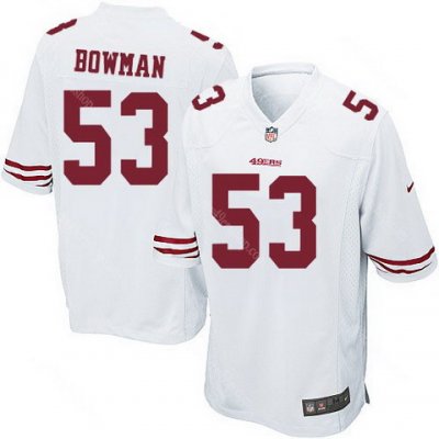 2012 NEW NFL San Francisco 49ers 53 Navorro Bowman White Jerseys (Game) 2012 NEW NFL San Francisco 49ers 53 Navorro Bowman White Jerseys (Game)