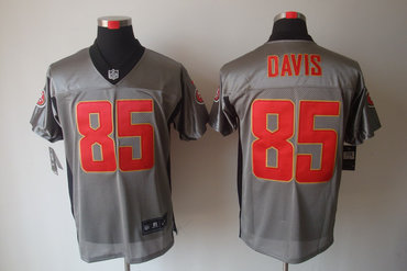 2012 NEW NFL San Francisco 49ers 85 Vernon Davis Grey Shadow Jerseys 2012 NEW NFL San Francisco 49ers 85 Vernon Davis Grey Shadow Jerseys