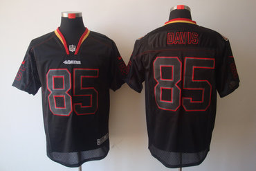 2012 NEW NFL San Francisco 49ers 85 Vernon Davis Lights Out Black Elite Jerseys 2012 NEW NFL San Francisco 49ers 85 Vernon Davis Lights Out Black Elite Jerseys