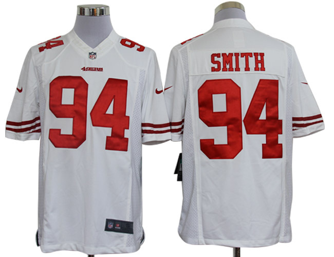 2012 NEW NFL San Francisco 49ers 94 Justin Smith White jerseys (Limited) 2012 NEW NFL San Francisco 49ers 94 Justin Smith White jerseys (Limited)