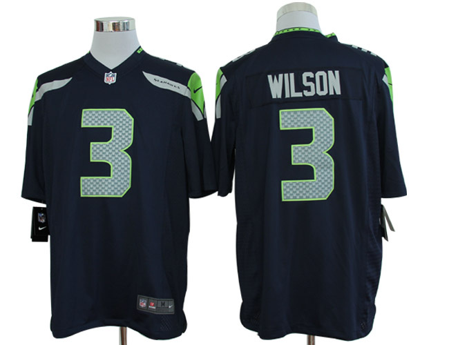 2012 NEW NFL Seattle Seahawks 3 Wilson Blue Jerseys (Game) 2012 NEW NFL Seattle Seahawks 3 Wilson Blue Jerseys (Game)
