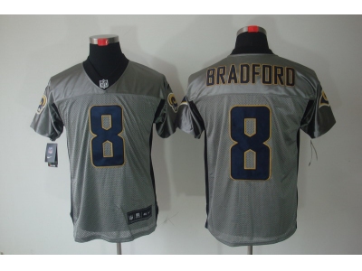 2012 NEW NFL St. Louis Rams 8 Sam Bradford  Grey Shadow Jerseys