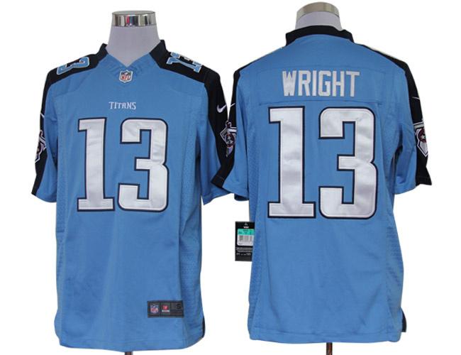 2012 NEW NFL Tennessee Titans 13 Kendall Wright Blue Jerseys (Limited)