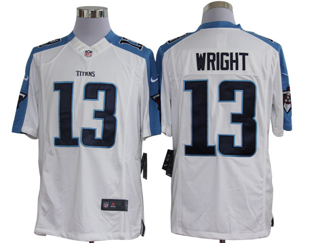 2012 NEW NFL Tennessee Titans 13 Kendall Wright White Jerseys (Limited) 2012 NEW NFL Tennessee Titans 13 Kendall Wright White Jerseys (Limited)