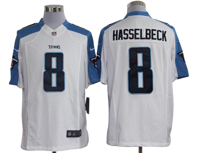 2012 NEW NFL Tennessee Titans 8 Matt Hasselbeck White Jerseys (Limited)