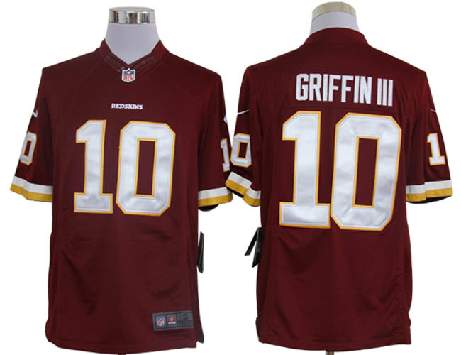2012 NEW NFL Washington Redskins 10 Robert Griffin III Red Jerseys (Limited)