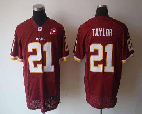 2012 NEW NFL Washington Redskins 21 Fred Taylor Red Jerseys W 80TH Patch (Elite) 2012 NEW NFL Washington Redskins 21 Fred Taylor Red Jerseys W 80TH Patch (Elite)