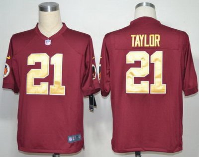2012 NEW NFL Washington Redskins 21 Sean Taylor Red Jerseys Gold Numbers(Game) 2012 NEW NFL Washington Redskins 21 Sean Taylor Red Jerseys Gold Numbers(Game)