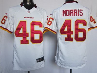 2012 NEW NFL Washington Redskins 46 Alfred Morris White Jerseys(Game)