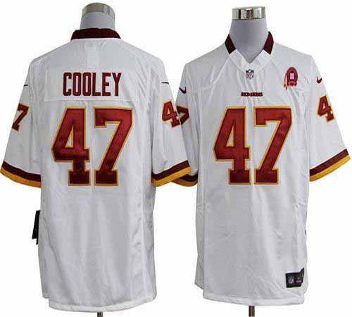 2012 NEW NFL Washington Redskins 47 Chris Cooley White Jerseys W 80TH Patch (Game) 2012 NEW NFL Washington Redskins 47 Chris Cooley White Jerseys W 80TH Patch (Game)