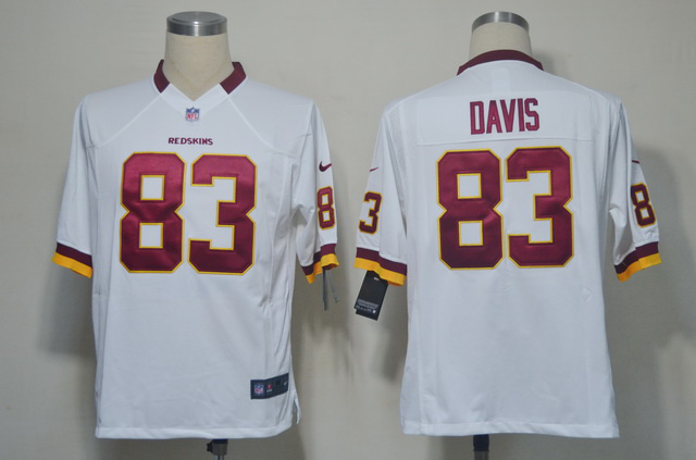 2012 NEW NFL Washington Redskins 83 Davis White Jerseys(Game)