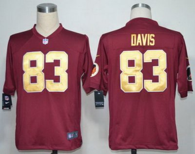 2012 NEW NFL Washington Redskins 83 Fred Davis Red Jerseys Gold Numbers(Game) 2012 NEW NFL Washington Redskins 83 Fred Davis Red Jerseys Gold Numbers(Game)