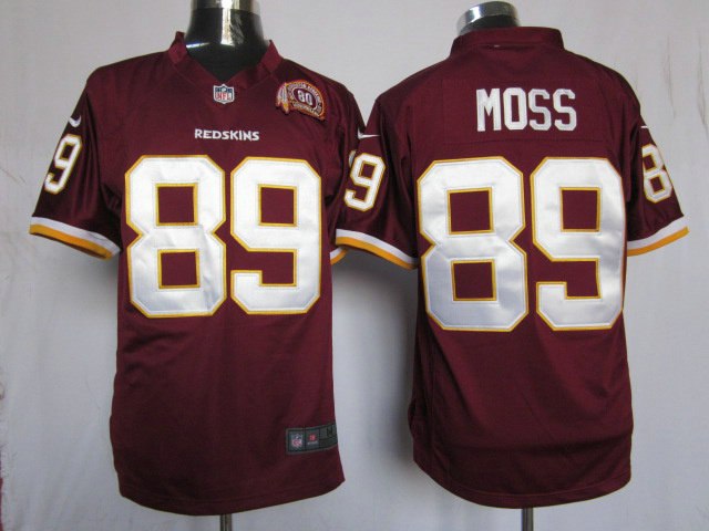 2012 NEW NFL Washington Redskins 89 Santana Moss Red W 80TH Patch Jerseys(Game) 2012 NEW NFL Washington Redskins 89 Santana Moss Red W 80TH Patch Jerseys(Game)