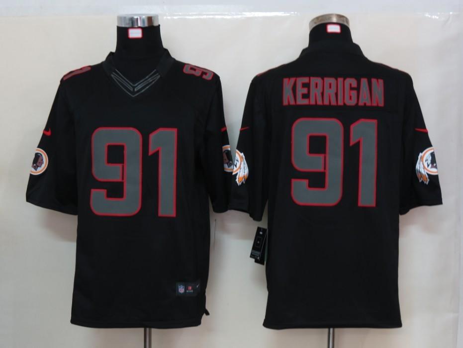 2012 NEW NFL Washington Redskins 91 Ryan Kerrigan Black Jerseys (Impact Limited) 2012 NEW NFL Washington Redskins 91 Ryan Kerrigan Black Jerseys (Impact Limited)