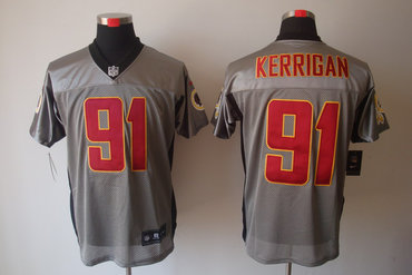2012 NEW NFL Washington Redskins 91 Ryan Kerrigan Grey Shadow Jerseys