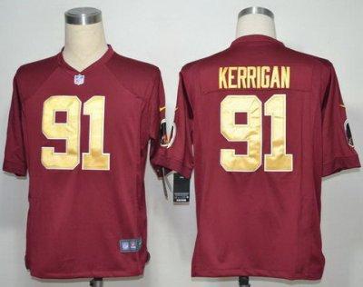 2012 NEW NFL Washington Redskins 91 Ryan Kerrigan Red Jerseys Gold Numbers(Game) 2012 NEW NFL Washington Redskins 91 Ryan Kerrigan Red Jerseys Gold Numbers(Game)