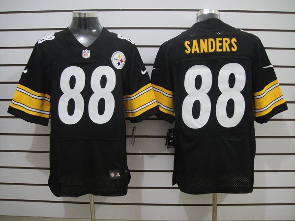 2012 NEW Pittsburgh Steelers 88 Sanders Black Jerseys(Elite)
