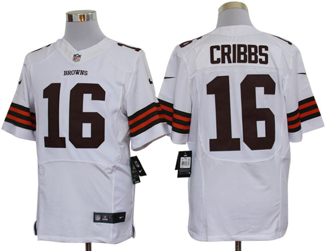 2012 NEW NFL Cleveland Browns 16 Josh Cribbs White jerseys(Elite)