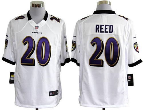 2012 NEW Baltimore Ravens 20 Ed Reed White Jerseys (Game) 2012 NEW Baltimore Ravens 20 Ed Reed White Jerseys (Game)