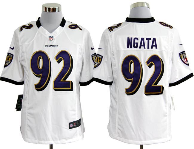 2012 NEW NFL Baltimore Ravens 92 Haloti Ngata White Jerseys (Game) 2012 NEW NFL Baltimore Ravens 92 Haloti Ngata White Jerseys (Game)