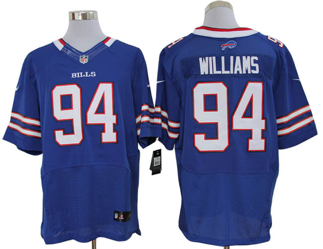 2012 NEW NFL Buffalo Bills 94 Williams Blue Jerseys (Elite)