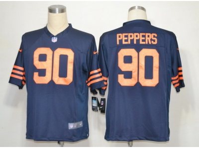 2012 NEW NFL Chicago Bears #90 Peppers Blue Throwback Jerseys (Game) 2012 NEW NFL Chicago Bears #90 Peppers Blue Throwback Jerseys (Game)