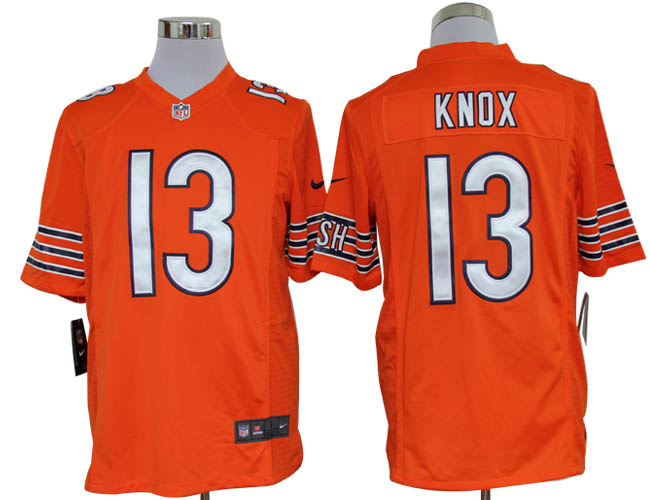 2012 NEW NFL Chicago Bears 13 Johnny Knox Orange Jerseys (Game) 2012 NEW NFL Chicago Bears 13 Johnny Knox Orange Jerseys (Game)