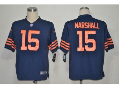 2012 NEW NFL Chicago Bears 15 Brandon Marshall Blue Throwback Jerseys(game) 2012 NEW NFL Chicago Bears 15 Brandon Marshall Blue Throwback Jerseys(game)