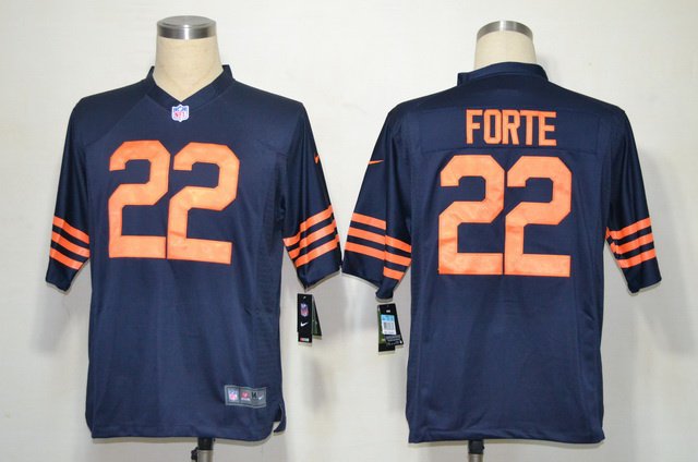 2012 NEW NFL Chicago Bears 22 Matt Forte Blue Throwback Jerseys(Game) 2012 NEW NFL Chicago Bears 22 Matt Forte Blue Throwback Jerseys(Game)