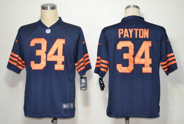 2012 NEW NFL Chicago Bears 34 Walter Payton Blue Throwback Jerseys(Game) 2012 NEW NFL Chicago Bears 34 Walter Payton Blue Throwback Jerseys(Game)