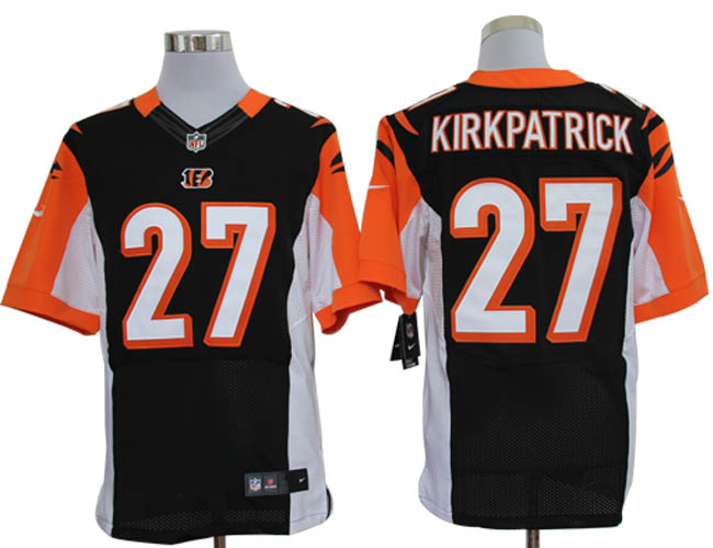 2012 NEW NFL Cincinnati Bengals 27 Dre Kirkpatrick Black Jerseys (Elite)