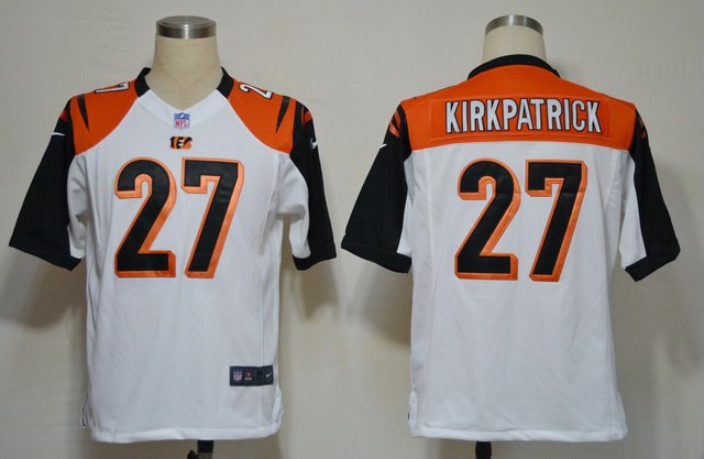2012 NEW NFL Cincinnati Bengals 27 Dre Kirkpatrick White Jerseys (Game) 2012 NEW NFL Cincinnati Bengals 27 Dre Kirkpatrick White Jerseys (Game)