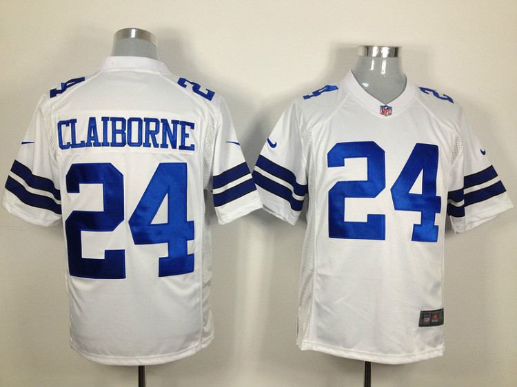 2012 NEW NFL Dallas Cowboys #24 Morris Claiborne White Jerseys (Game) 2012 NEW NFL Dallas Cowboys #24 Morris Claiborne White Jerseys (Game)