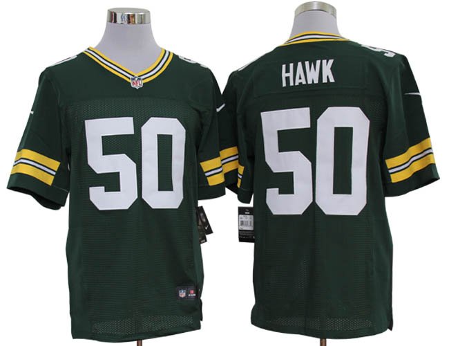 2012 NEW NFL Green Bay Packers 50 A.j. Hawk Green Jerseys (Elite)