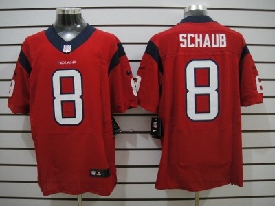 2012 NEW NFL Houston Texans #8 Schaub Red Jerseys (Elite )