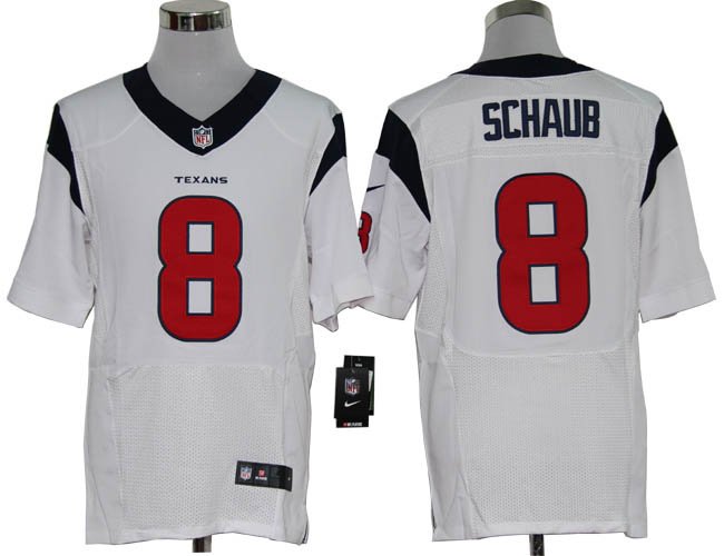 2012 NEW NFL Houston Texans 8 Matt Schaub White Jerseys (Elite)