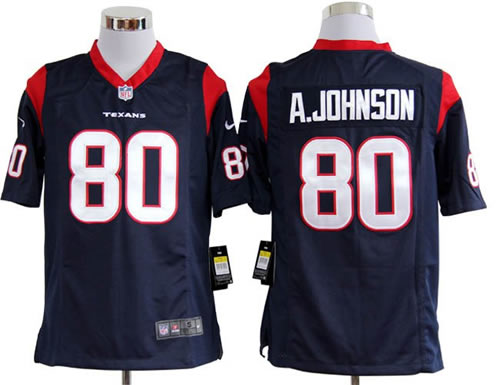 2012 NEW NFL Houston Texans 80 Andre Johnson Blue Jerseys (Game) 2012 NEW NFL Houston Texans 80 Andre Johnson Blue Jerseys (Game)