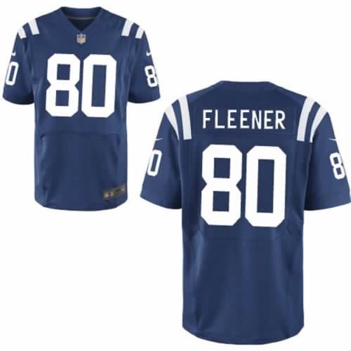 2012 NEW NFL Indianapolis Colts 80 Coby Fleener Blue Jersey (Elite)