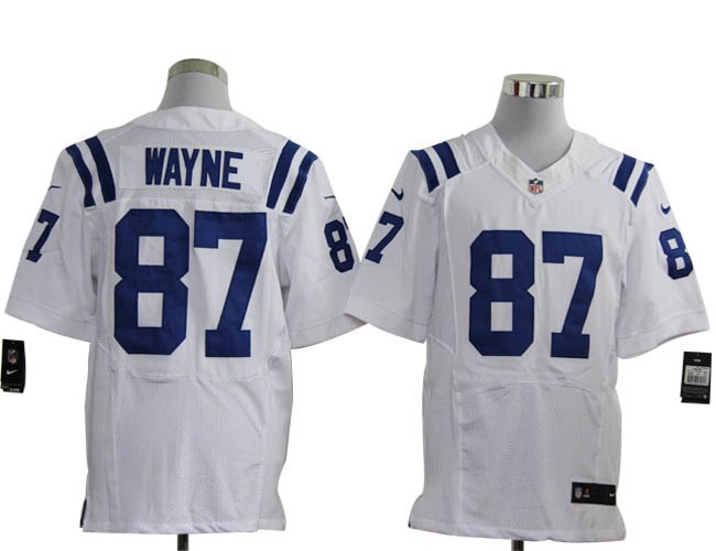 2012 NEW NFL Indianapolis Colts 87 Reggie Wayne White Jerseys (Elite)