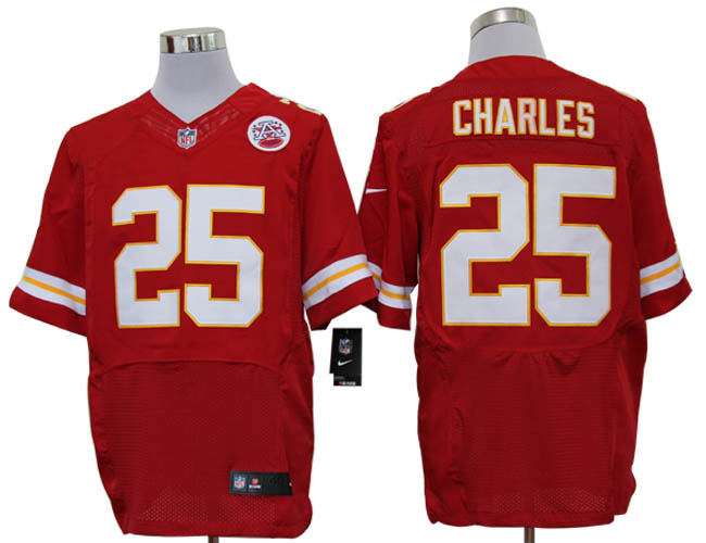 2012 NEW nfl kansas city chiefs 25 jamaal charles red jerseys (elite)