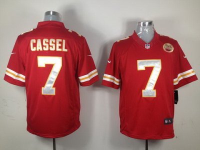 2012 NEW NFL Kansas City Chiefs 7# Matt Cassel Red Jerseys(Limited)