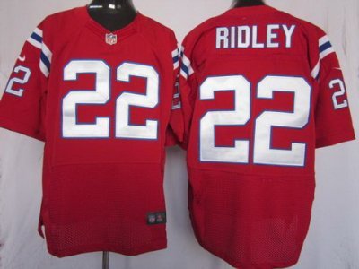 2012 NEW NFL New England Patriots 22# Stevan Ridley Red Jerseys (Elite)
