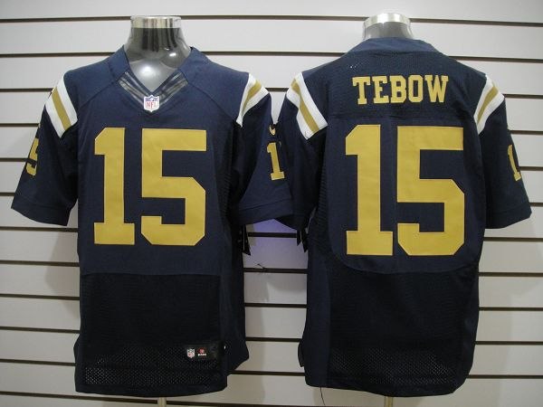 2012 NEW NFL New York Jets 15 Tim Tebow Dk.Blue Jerseys(Elite)