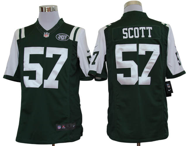 2012 NEW NFL New York Jets 57 Bart Scott Green Jerseys(Limited)