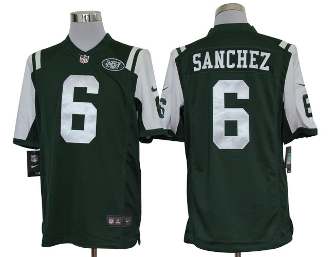 2012 NEW NFL New York Jets 6 Mark Sanchez Green Jerseys(limited)