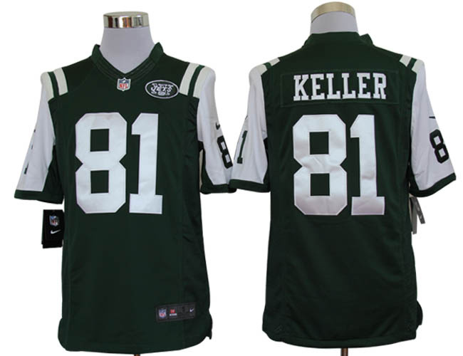 2012 NEW NFL New York Jets 81 Dustin Keller Green Jerseys(Limited)