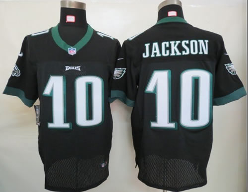 2012 NEW NFL Philadelphia Eagles 10 Desean Jackson Black Jerseys (Elite)
