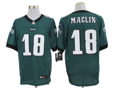 2012 NEW NFL Philadelphia Eagles 18 Jeremy Maclin Green Jerseys (Elite)