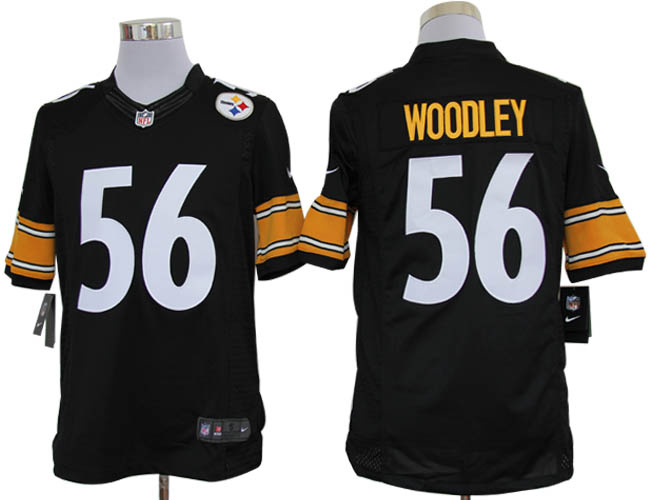2012 NEW NFL Pittsburgh Steelers 56 Lamarr Woodley Black Jerseys (Limited)